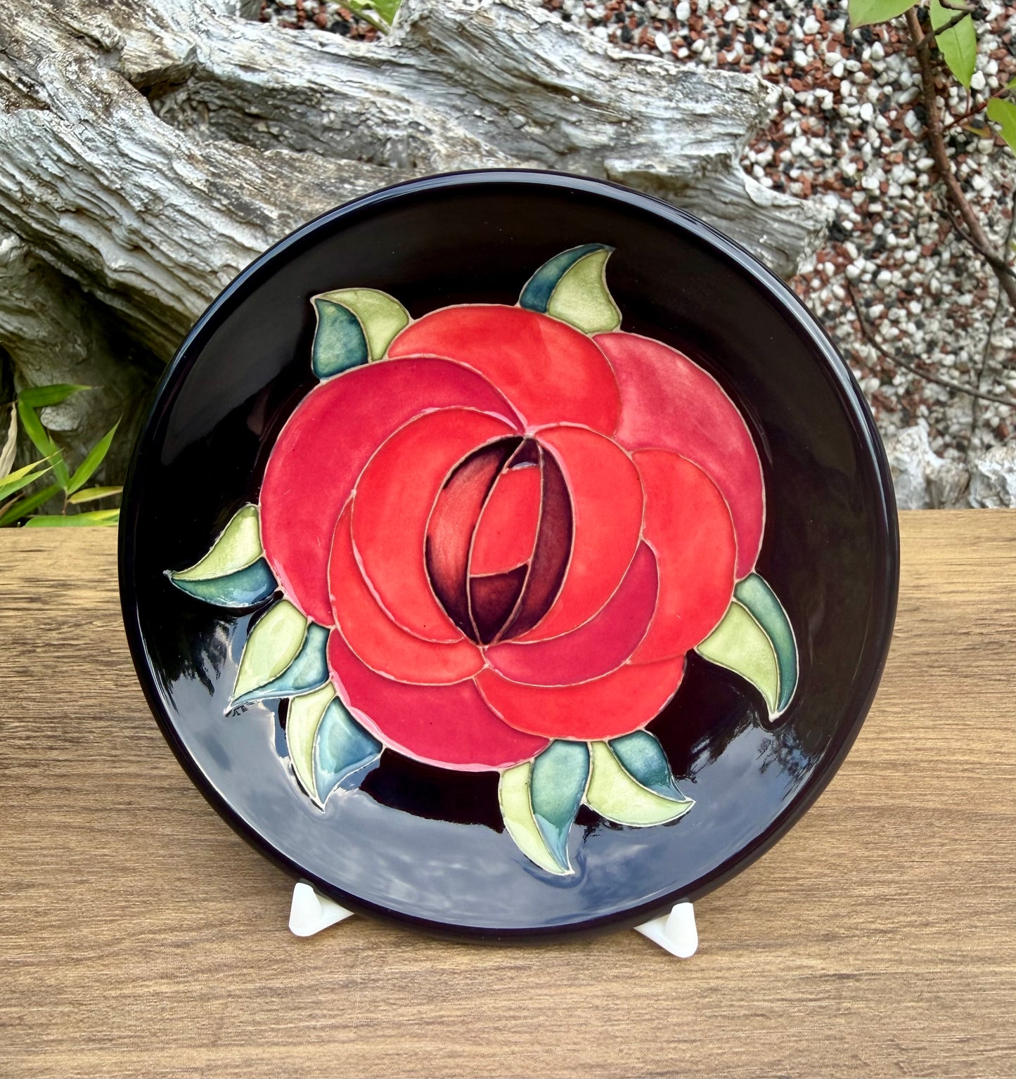 Moorcroft RED ROSE 780/4 Tray Coaster Retail Price £117