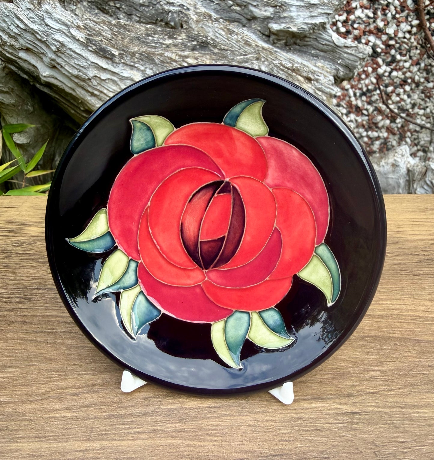 Moorcroft RED ROSE 780/4 Tray Coaster Retail Price £117