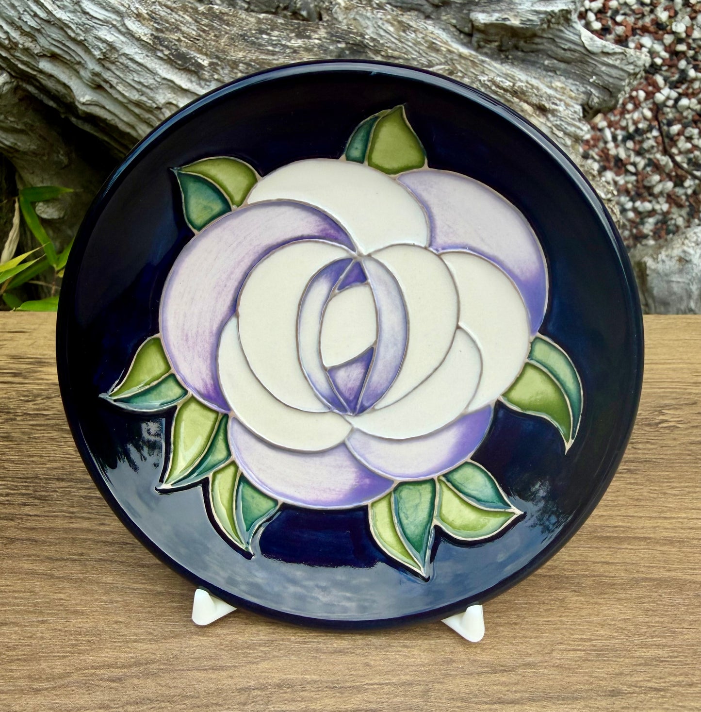 Moorcroft WHITE ROSE 780/4 Tray Coaster Retail Price £117
