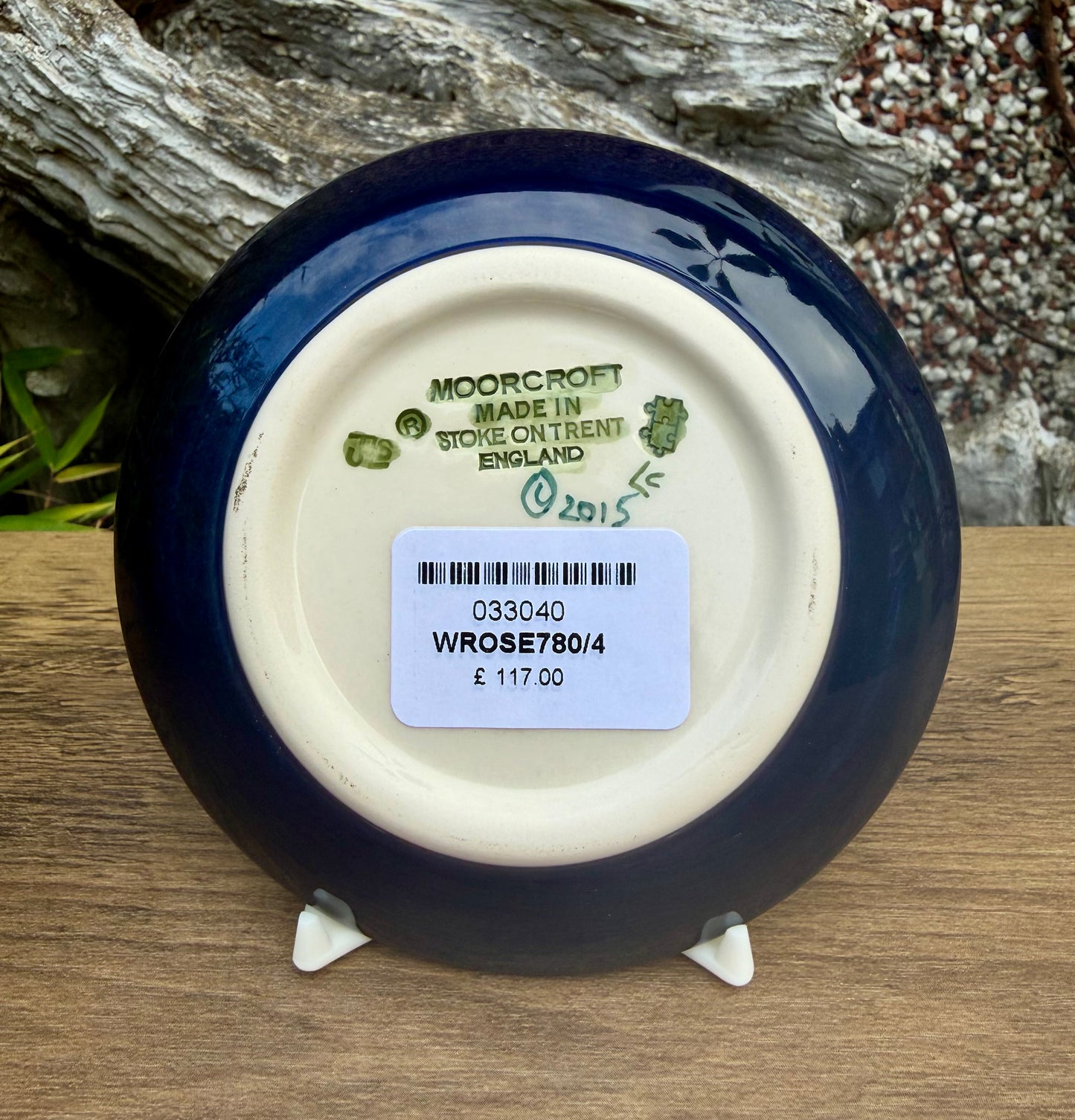 Moorcroft WHITE ROSE 780/4 Tray Coaster Retail Price £117