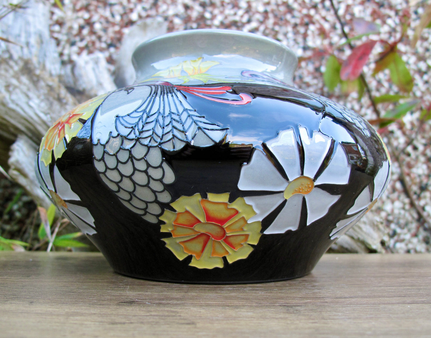 Moorcroft COURTING BIRDS Vase 152/5 Trial 13.11.13 Retail Price £470