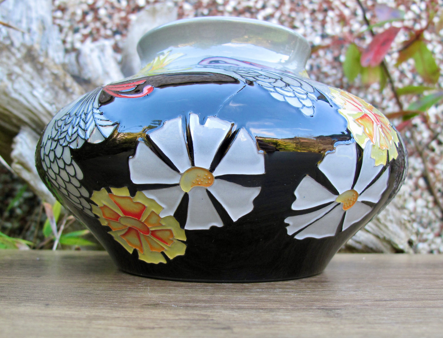 Moorcroft COURTING BIRDS Vase 152/5 Trial 13.11.13 Retail Price £470