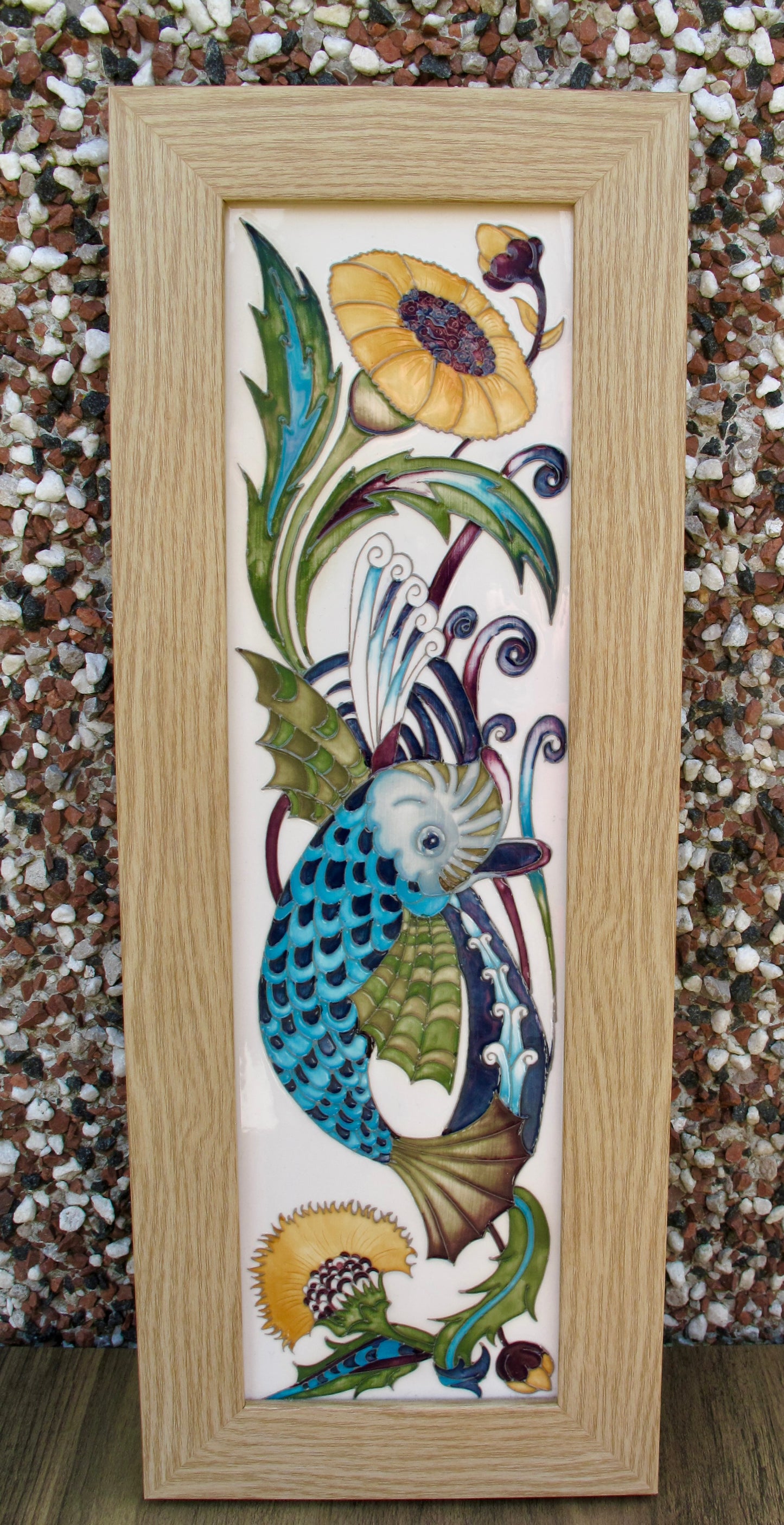 Moorcroft FISHING FOR DREAMS CATFISH Trial Date 3.3.14 Plaque Retail Rprice £385