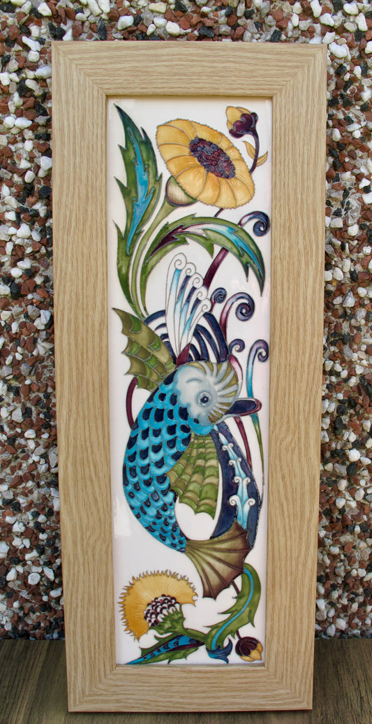 Moorcroft FISHING FOR DREAMS CATFISH Trial Date 3.3.14 Plaque Retail Rprice £385