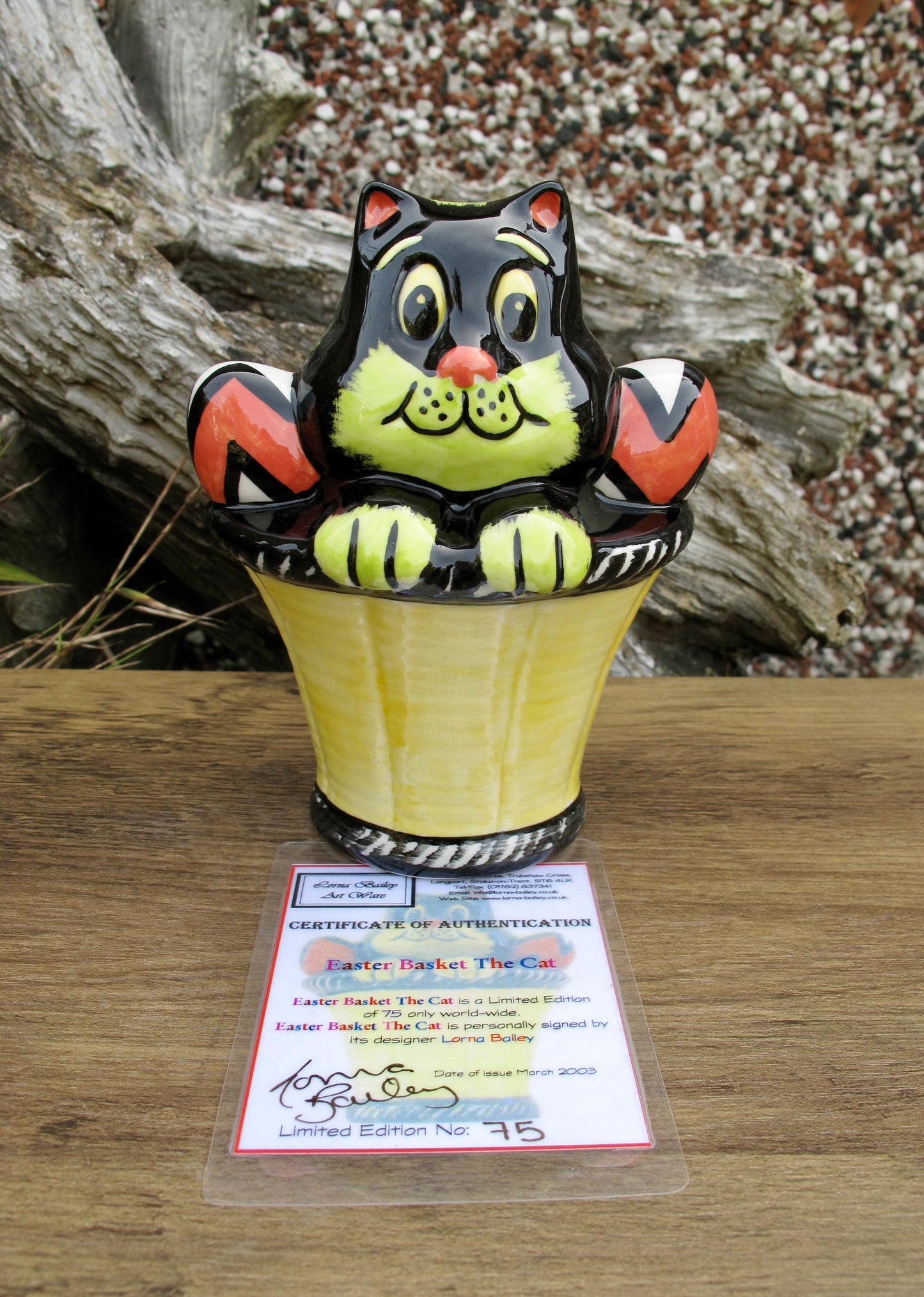Lorna Bailey EASTER BASKET THE CAT Limited Edition 75/75 COA