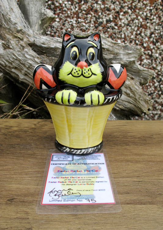 Lorna Bailey EASTER BASKET THE CAT Limited Edition 75/75 COA