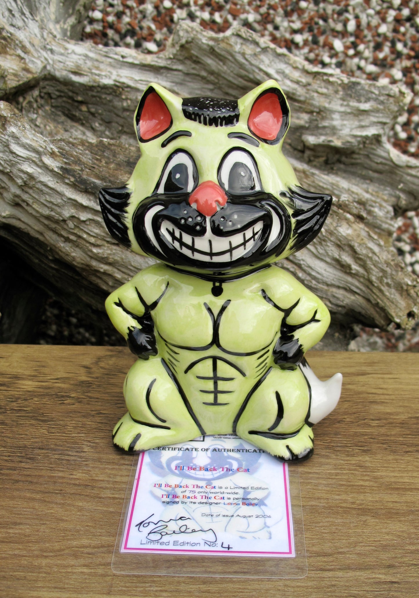 Lorna Bailey I'LL BE BACK THE CAT Limited Edition 4/75 COA