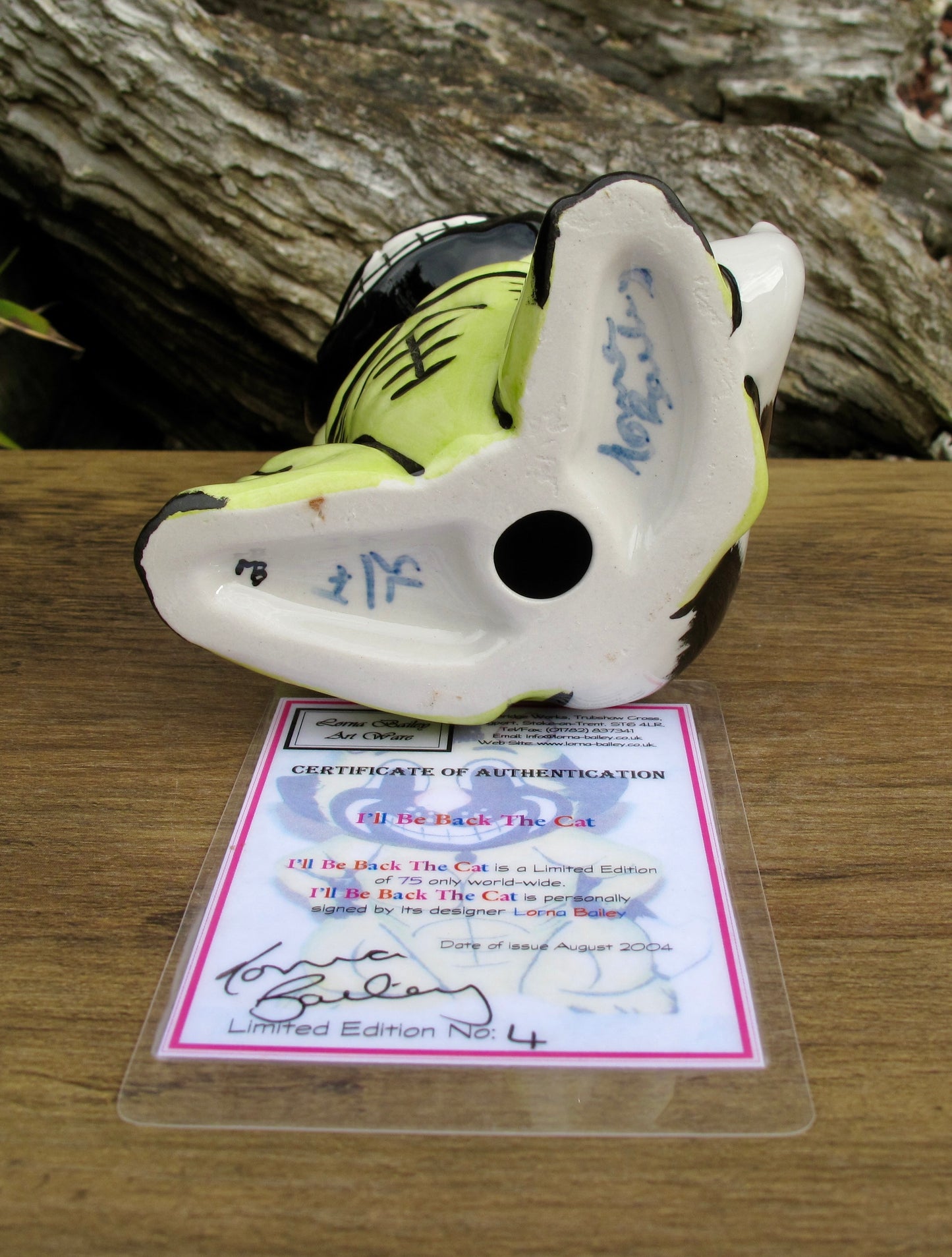 Lorna Bailey I'LL BE BACK THE CAT Limited Edition 4/75 COA