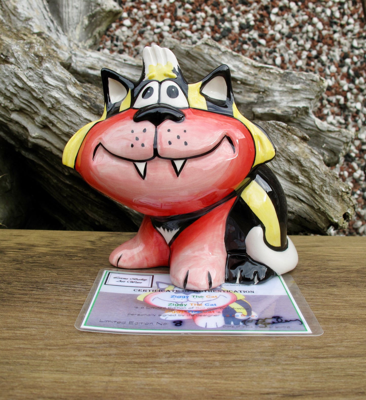 Lorna Bailey ZIGGY THE CAT Limited Edition 8/50 COA