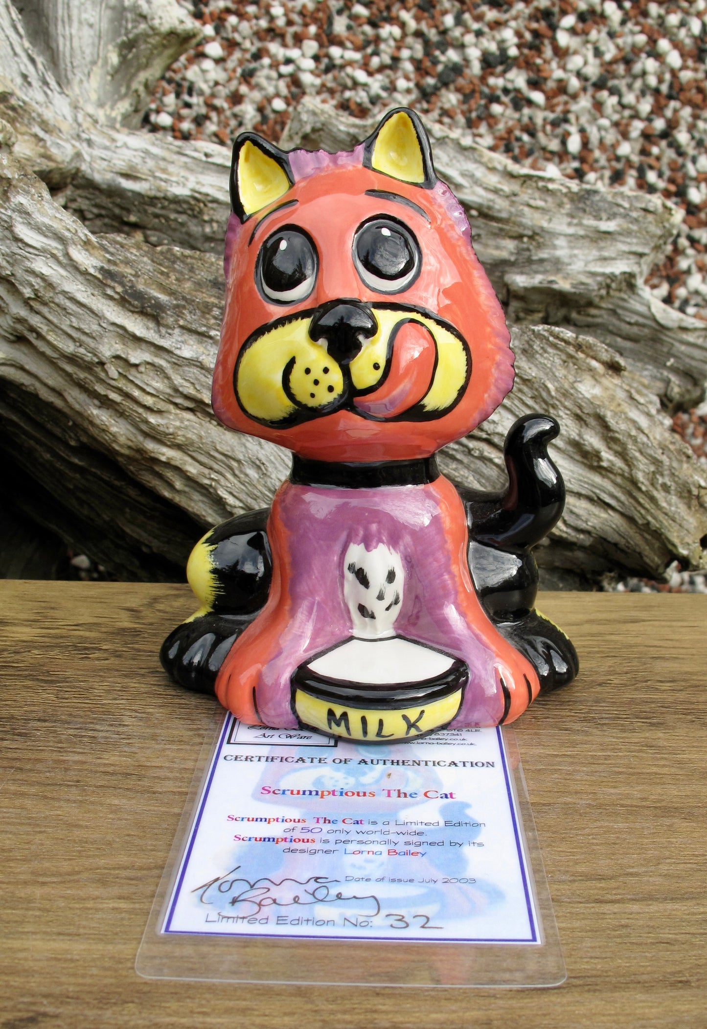 Lorna Bailey SCRUMPTIOUS THE CAT Limited Edition 32/50 COA