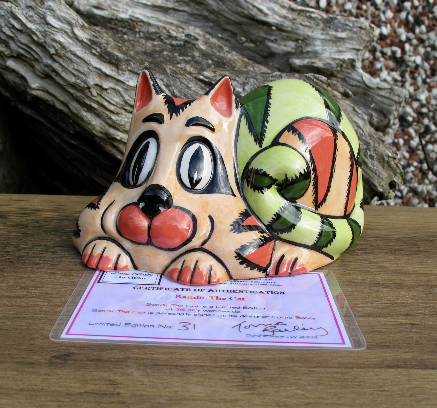 Lorna Bailey BANDIT THE CAT Limited Edition 31/75 COA