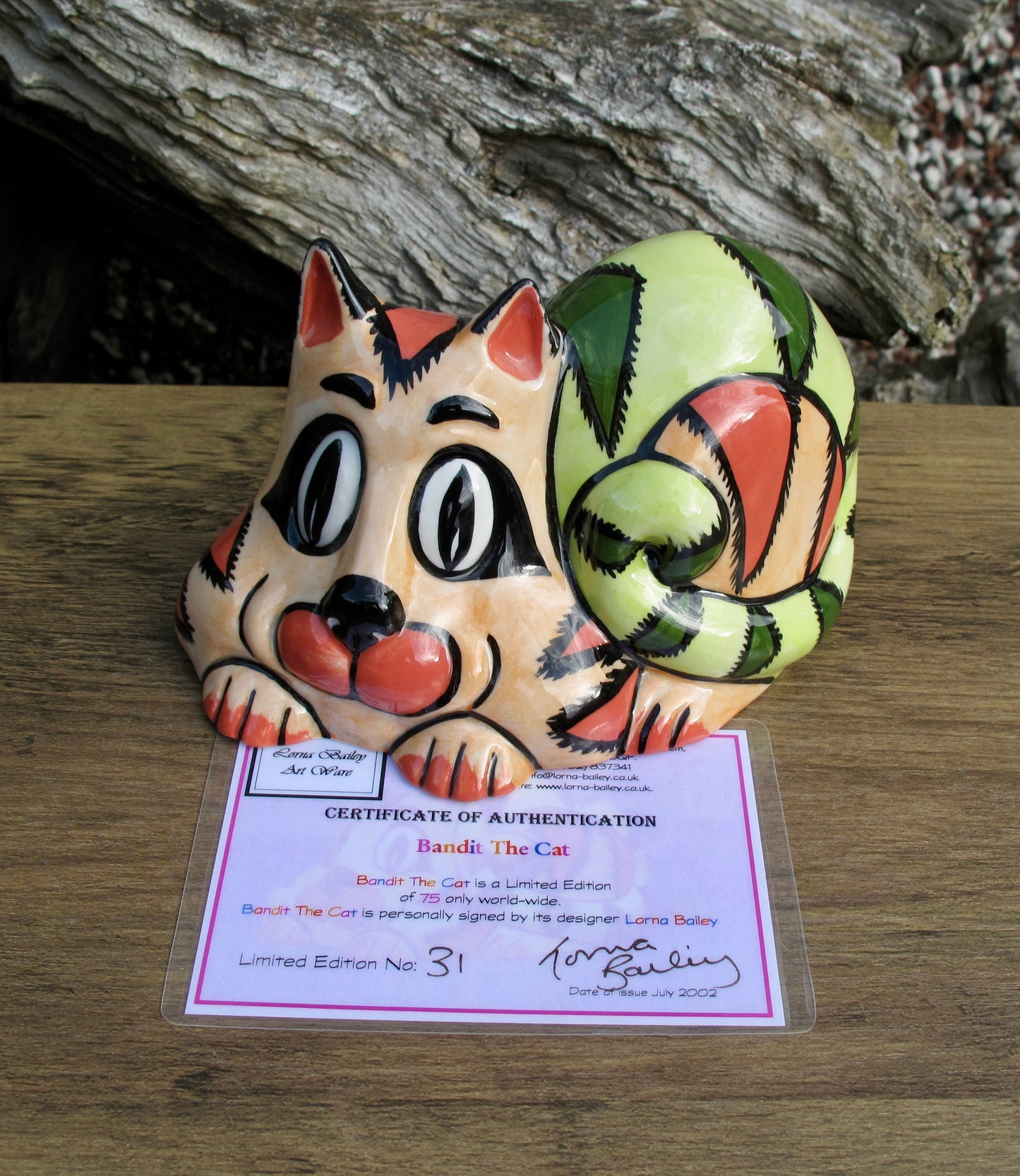 Lorna Bailey BANDIT THE CAT Limited Edition 31/75 COA