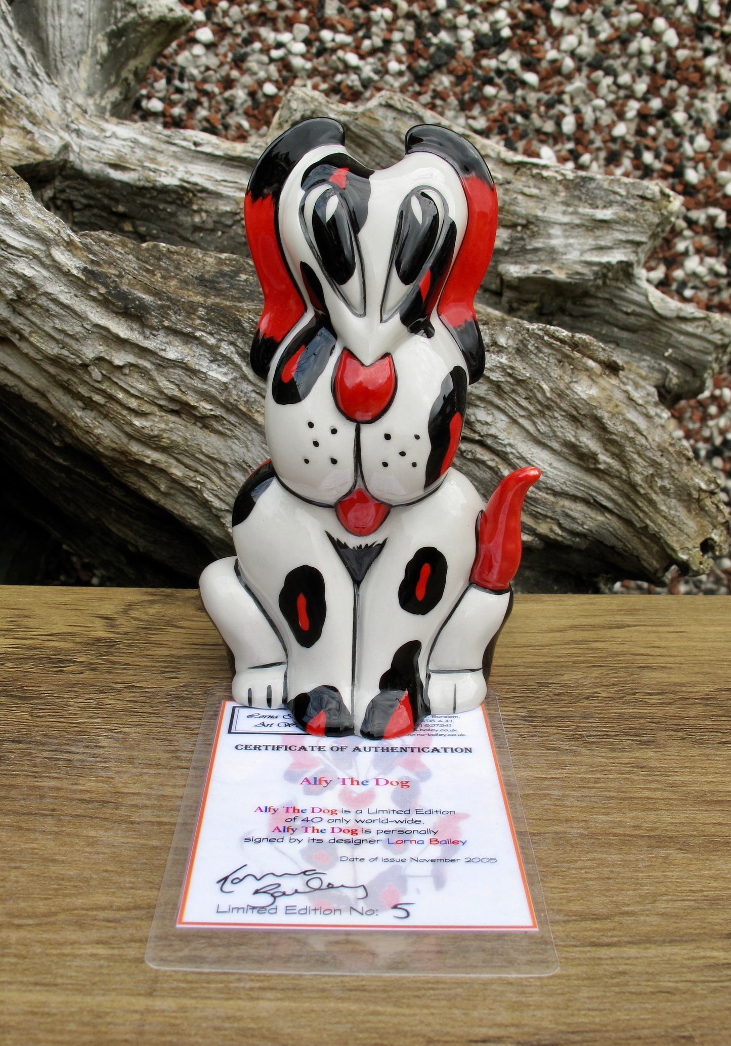 Lorna Bailey ALFY THE DOG Limited Edition 5/40 COA
