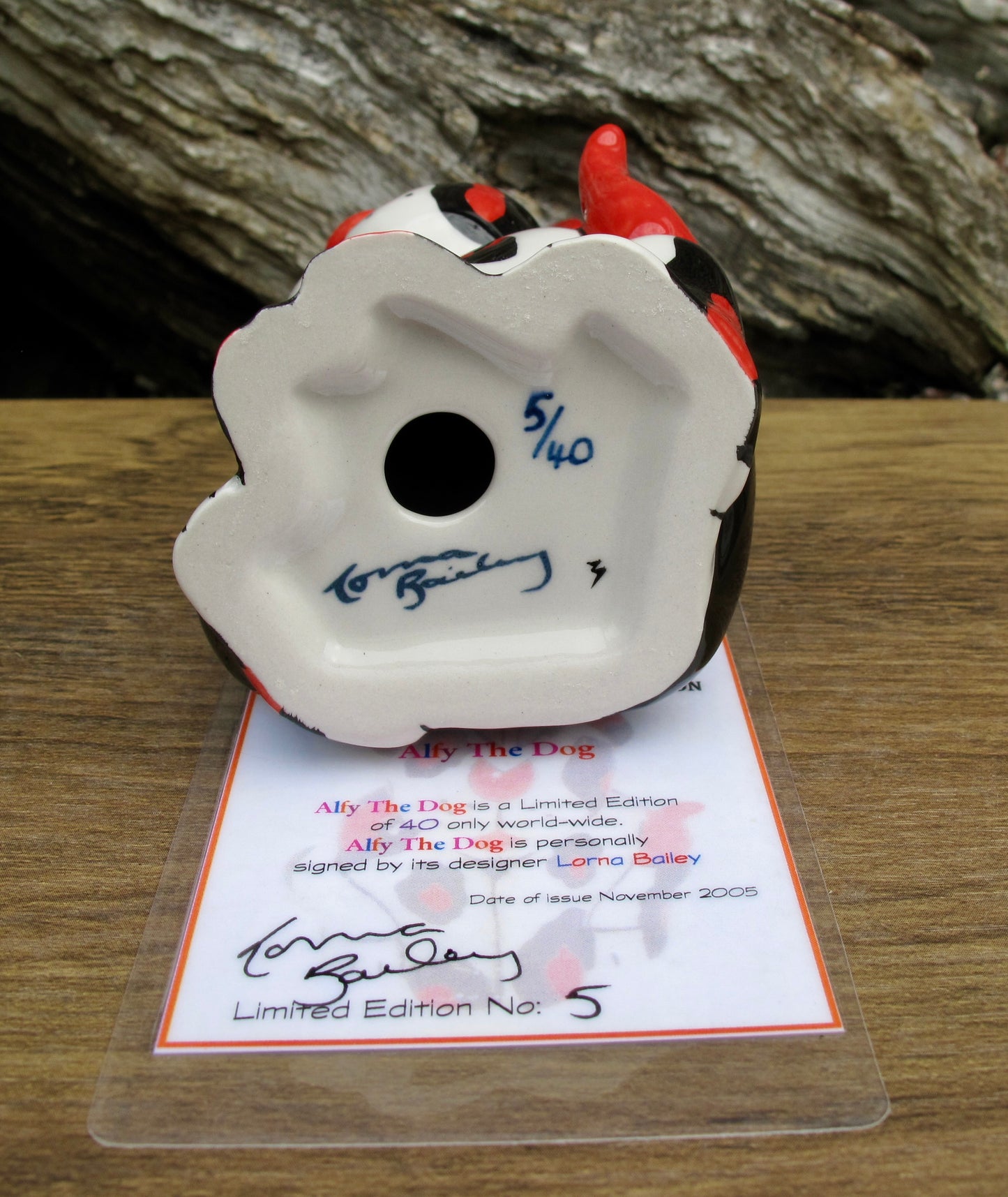 Lorna Bailey ALFY THE DOG Limited Edition 5/40 COA