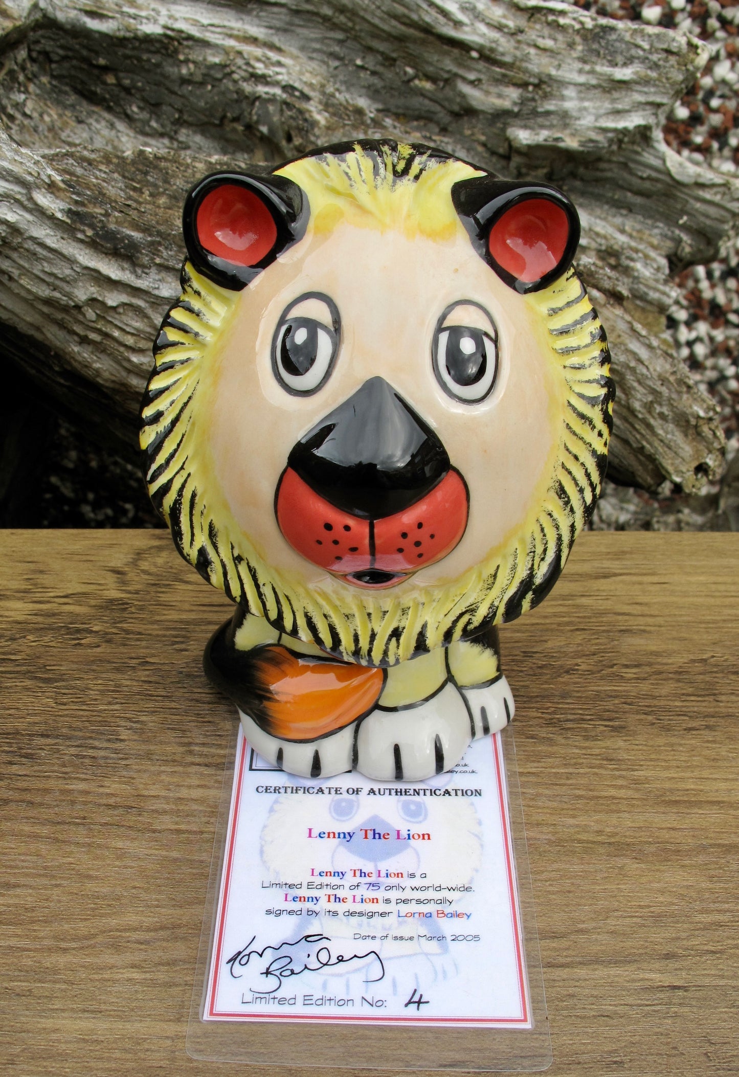 Lorna Bailey LENNY THE LION Limited Edited 4/75 COA