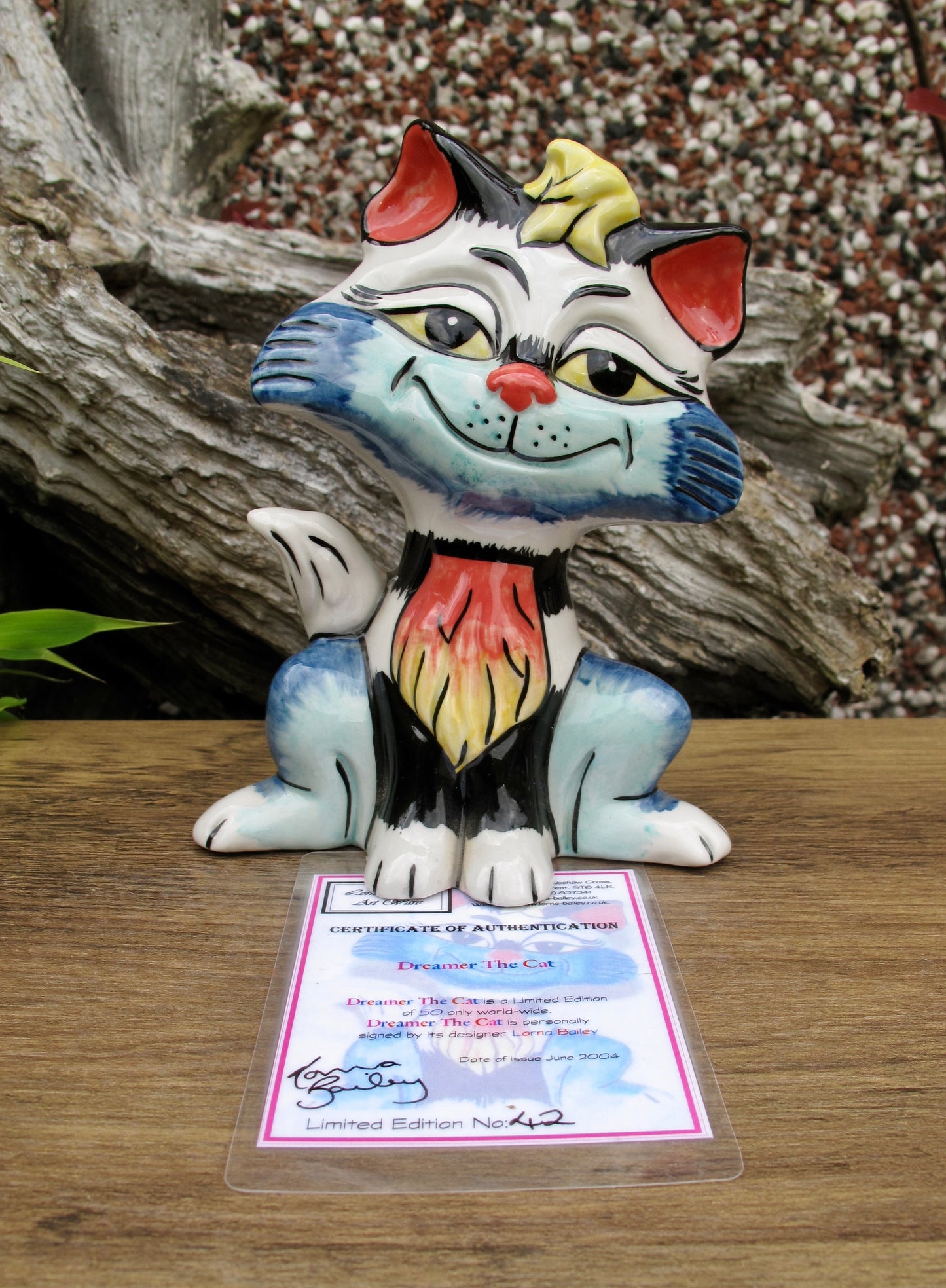Lorna Bailey DREAMER THE CAT Limited Edition 42/50 June 2004 COA