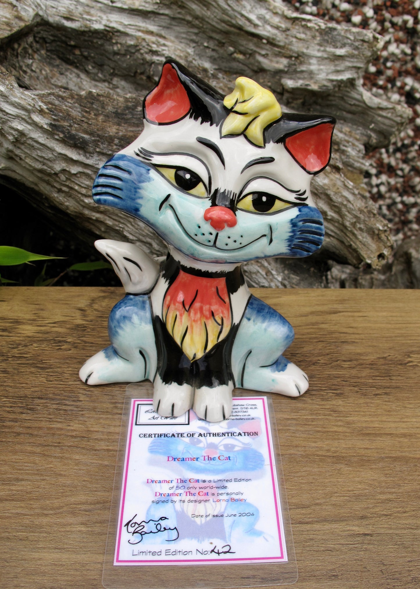 Lorna Bailey DREAMER THE CAT Limited Edition 42/50 June 2004 COA