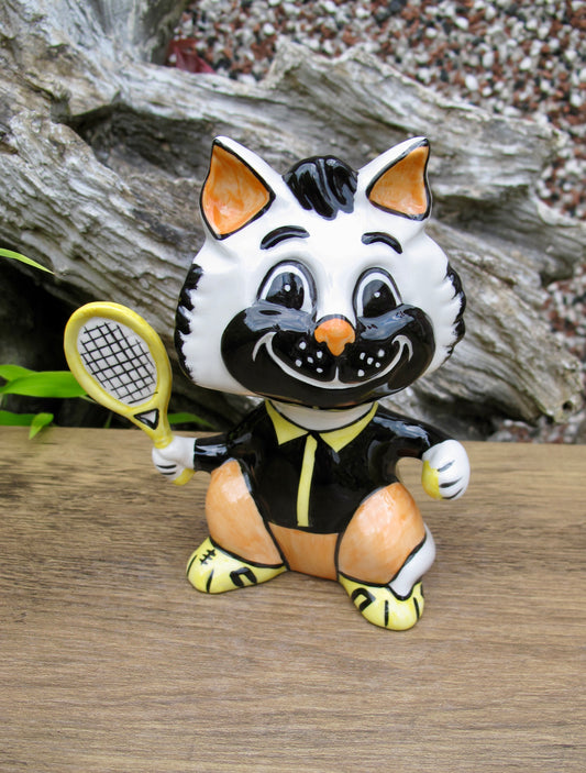 Lorna Bailey PROTOTYPE TIMBO THE TENNIS CAT COLOURWAY 2004