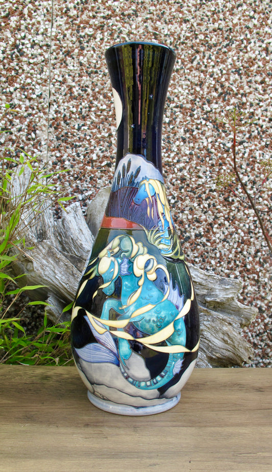 Moorcroft Rare Prestige KELPIE 82/16 Trial Vase Dated 21.11.22 Retail Price £2145