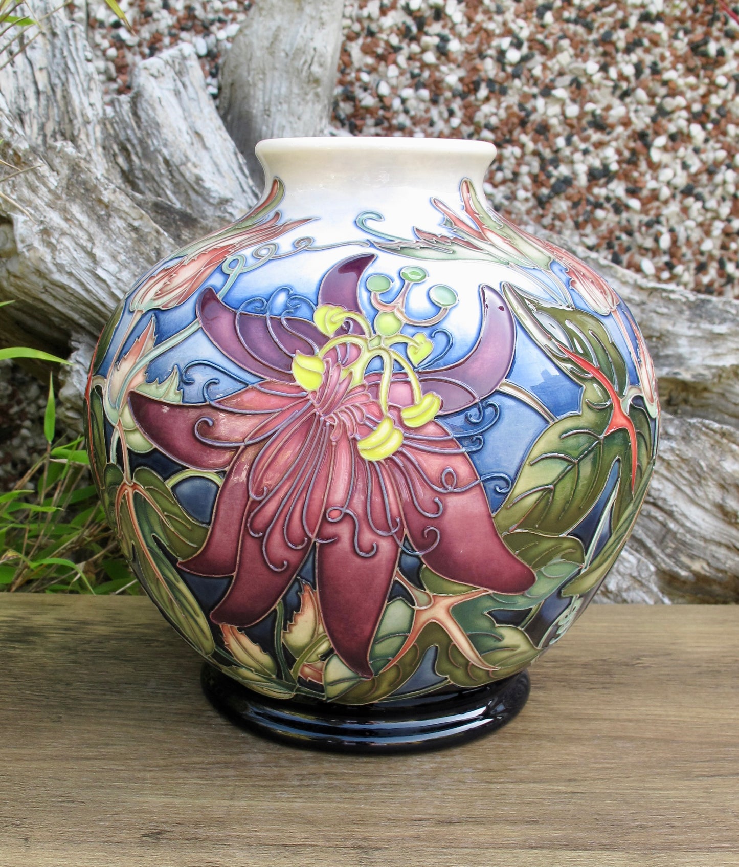 Moorcroft RARE PASSIFLORA Vase Trial Dated 24.4.24 Retail Price £1595