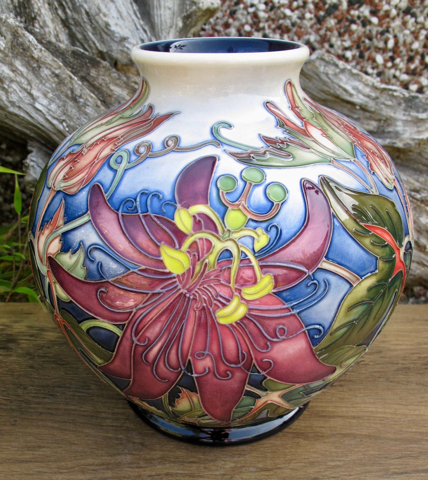 Moorcroft RARE PASSIFLORA Vase Trial Dated 24.4.24 Retail Price £1595