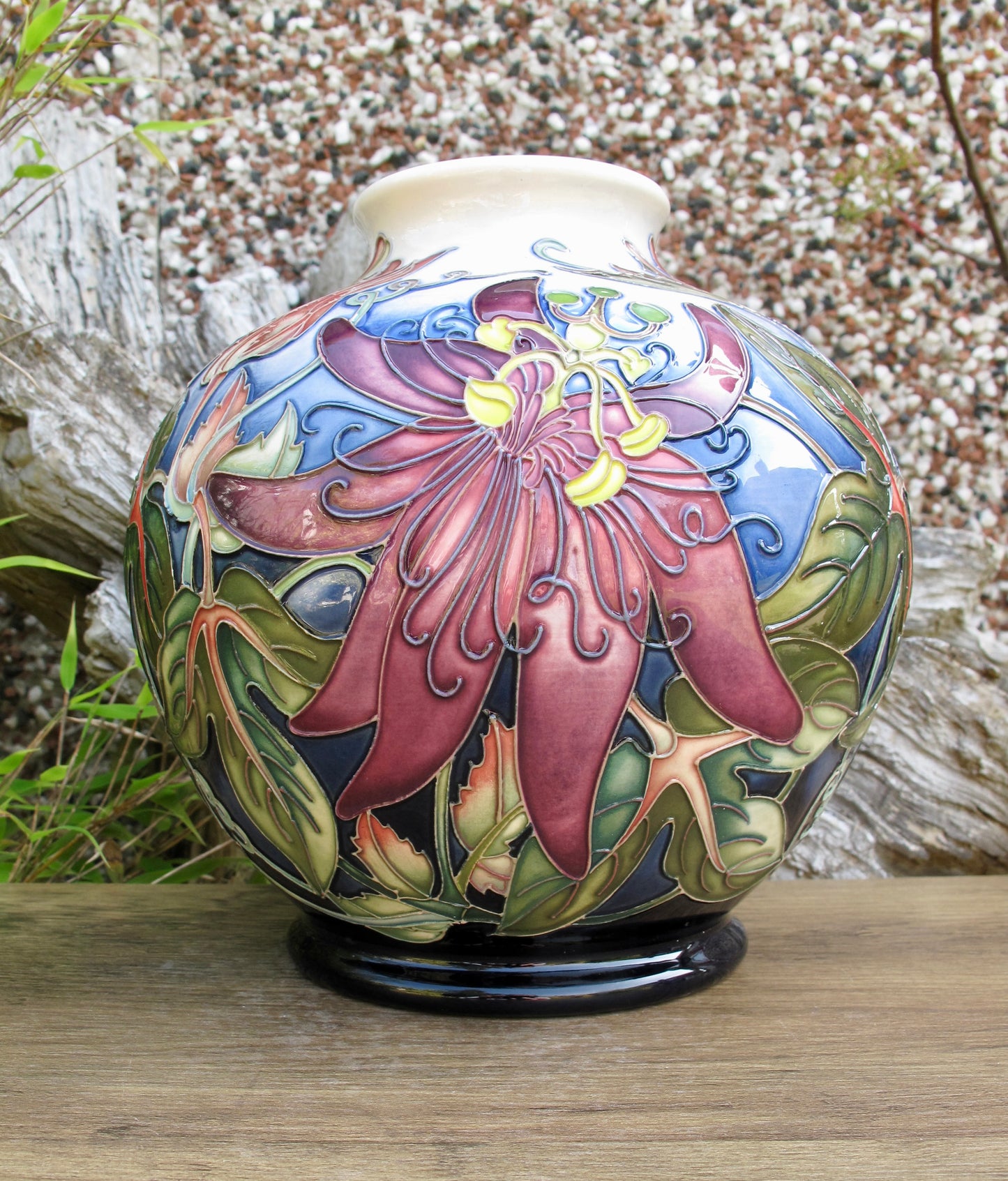 Moorcroft RARE PASSIFLORA Vase Trial Dated 24.4.24 Retail Price £1595