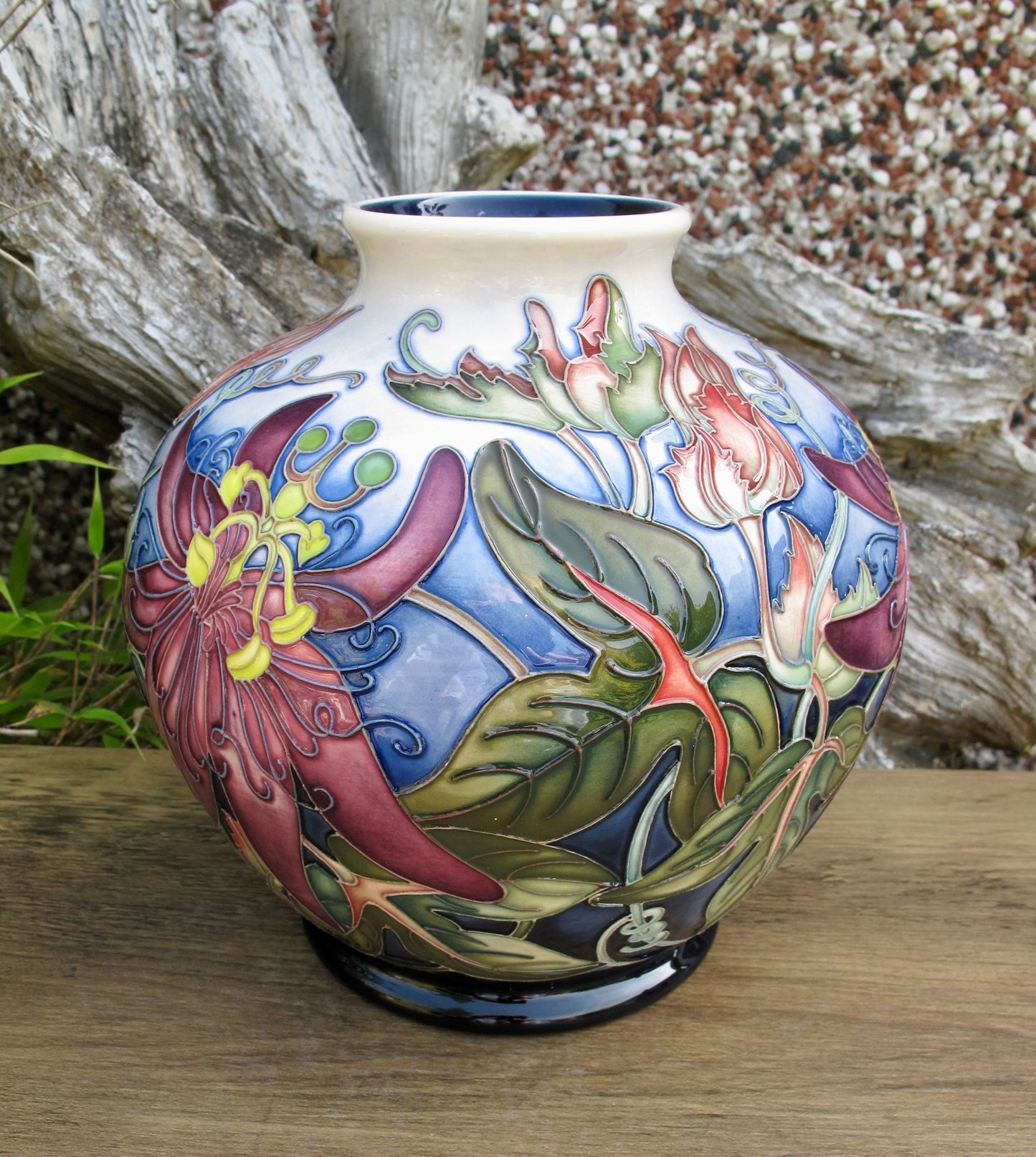 Moorcroft RARE PASSIFLORA Vase Trial Dated 24.4.24 Retail Price £1595