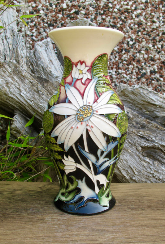 Moorcroft FLANNEL FLOWERS Vase 226/7 Trial Dated 10.12.20 Retail Price £595