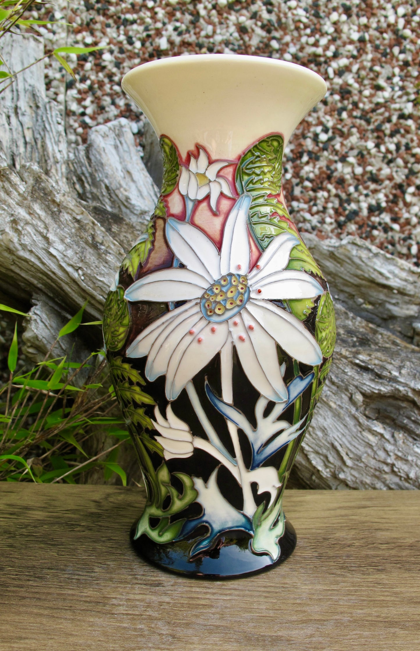 Moorcroft FLANNEL FLOWERS Vase 226/7 Trial Dated 10.12.20 Retail Price £595