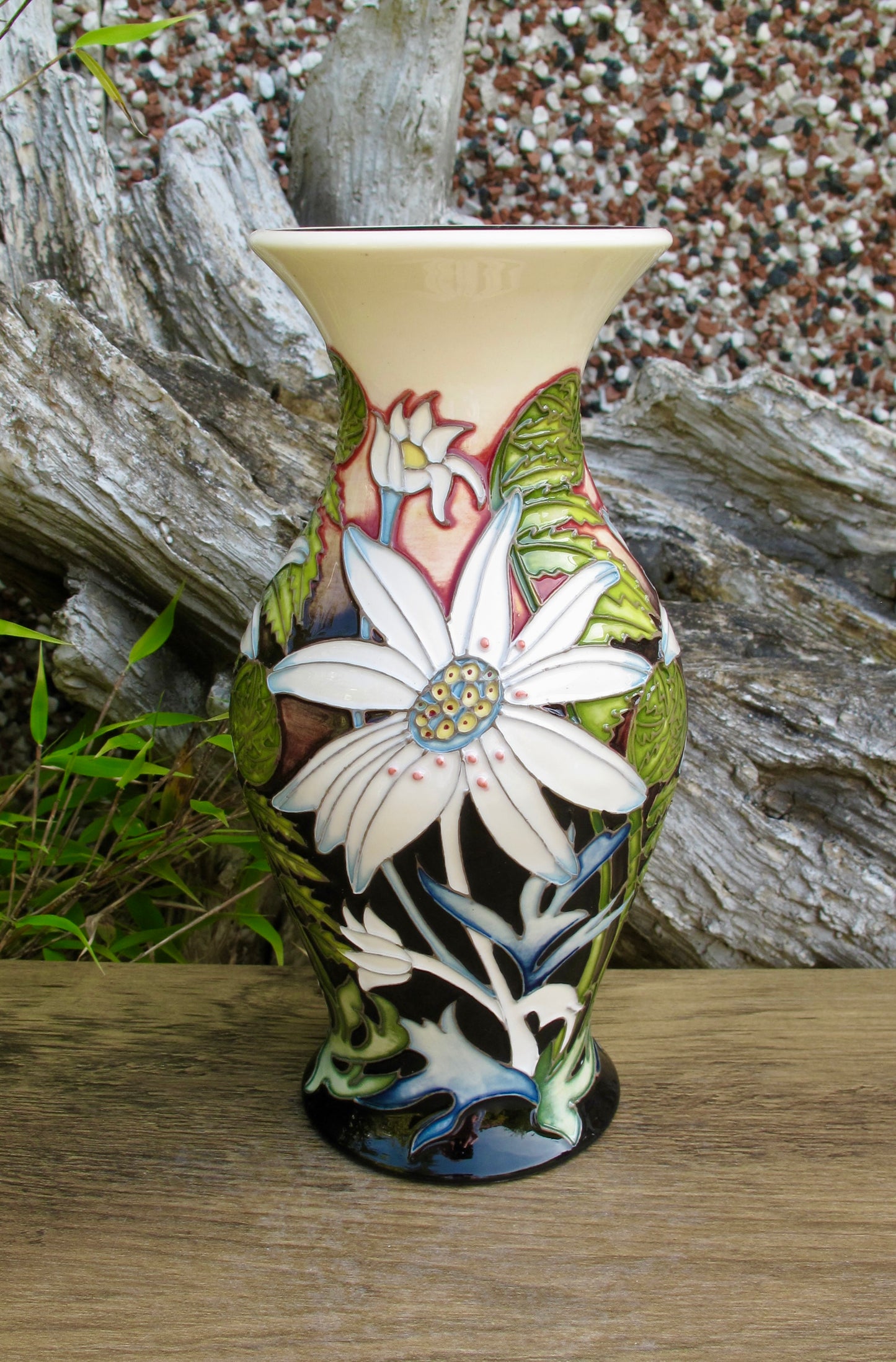 Moorcroft FLANNEL FLOWERS Vase 226/7 Trial Dated 10.12.20 Retail Price £595
