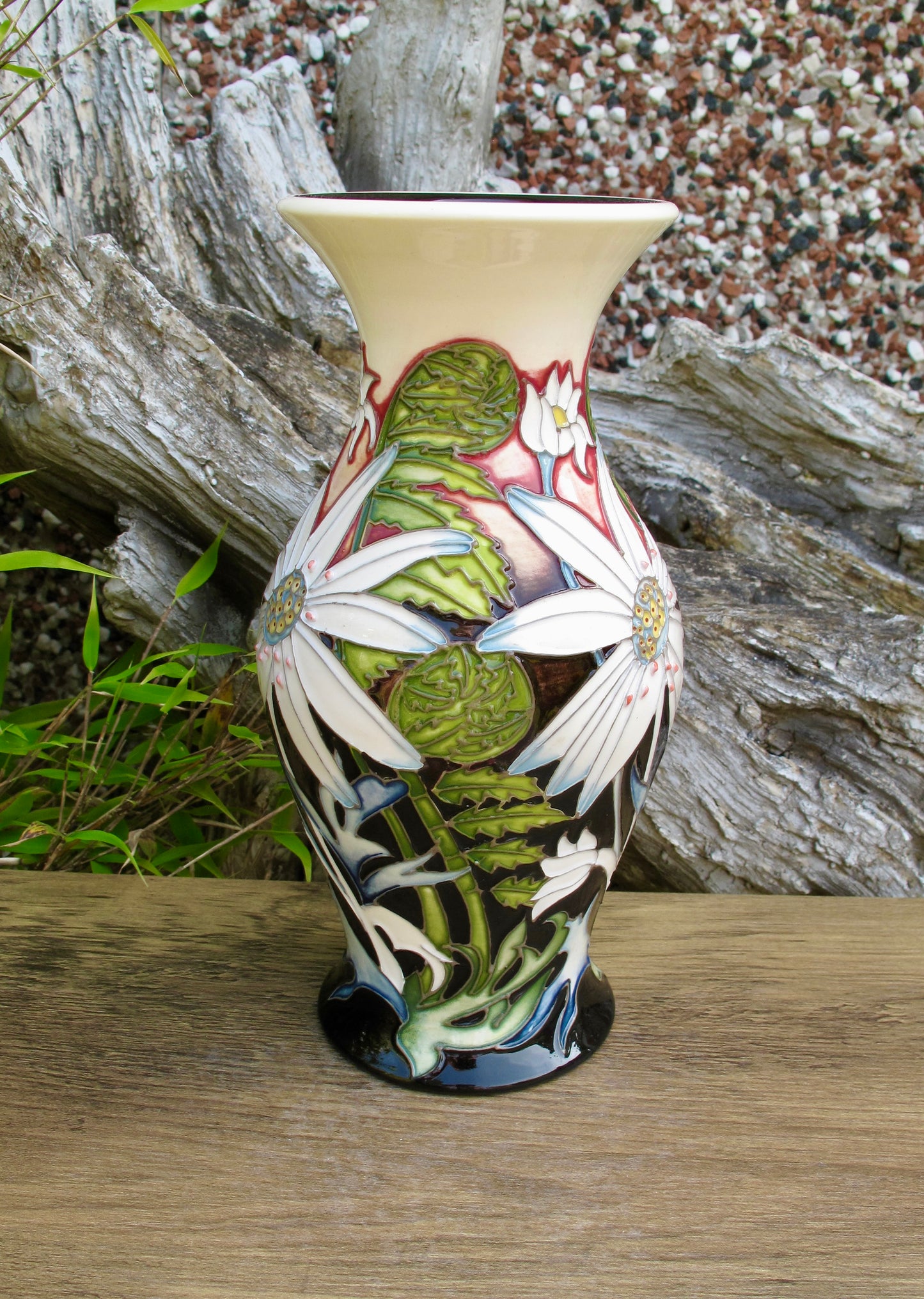 Moorcroft FLANNEL FLOWERS Vase 226/7 Trial Dated 10.12.20 Retail Price £595