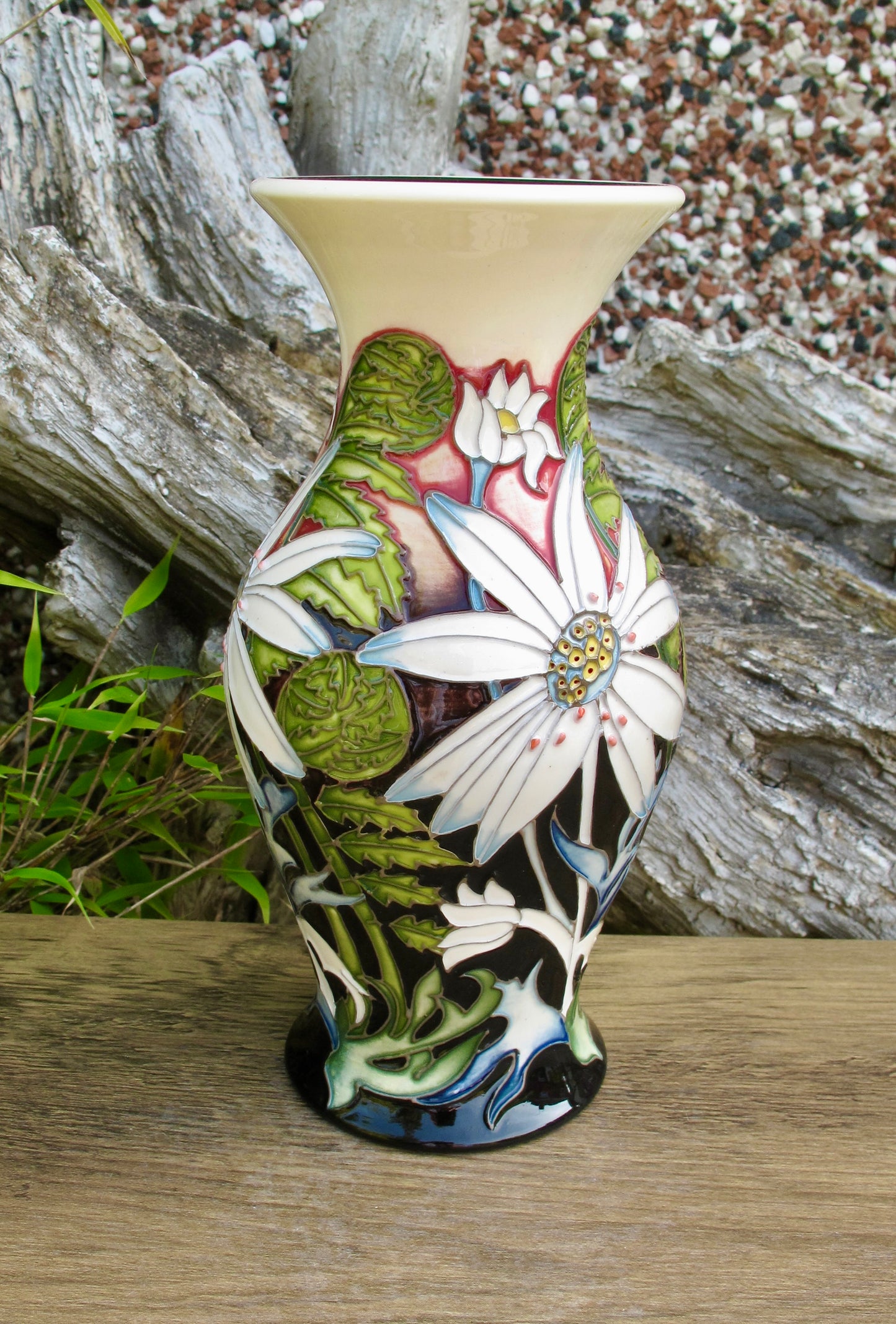 Moorcroft FLANNEL FLOWERS Vase 226/7 Trial Dated 10.12.20 Retail Price £595