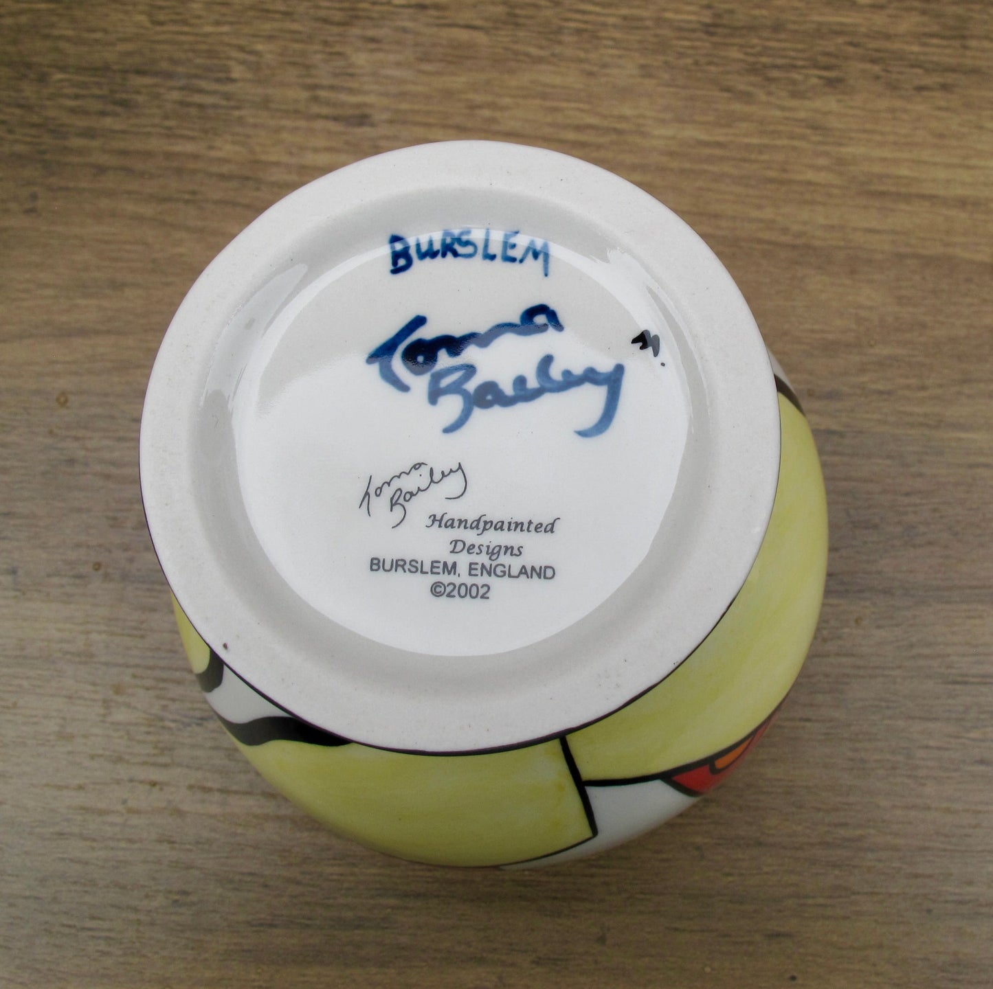 Lorna Bailey BURSLEM VASE OPEN DAY 29.4.2006 Pattern of the Day