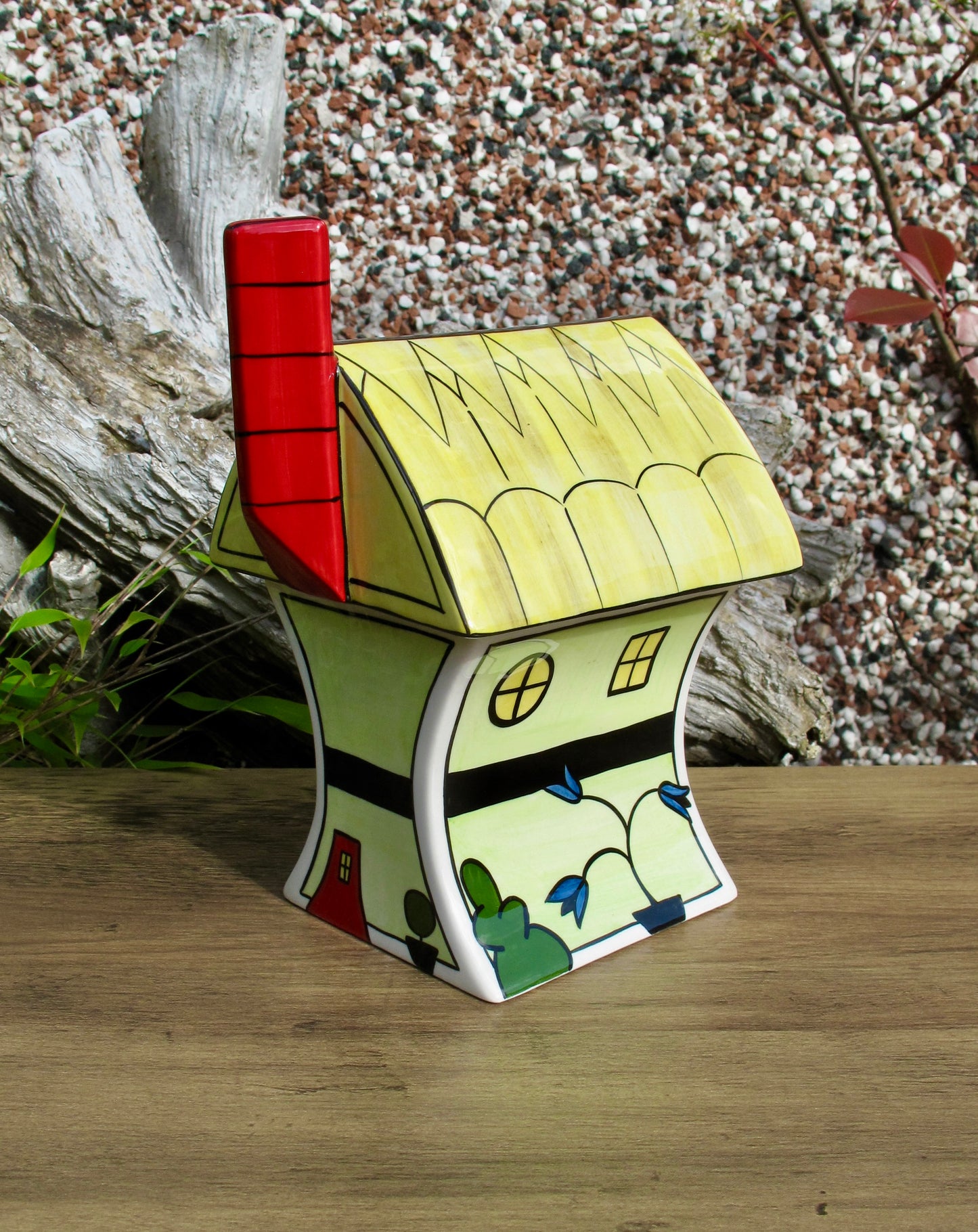 Lorna Baiey ART DECO COTTAGE COVERED POT COLOURWAY Limited Edition 1/6 Open Day 24.11.07