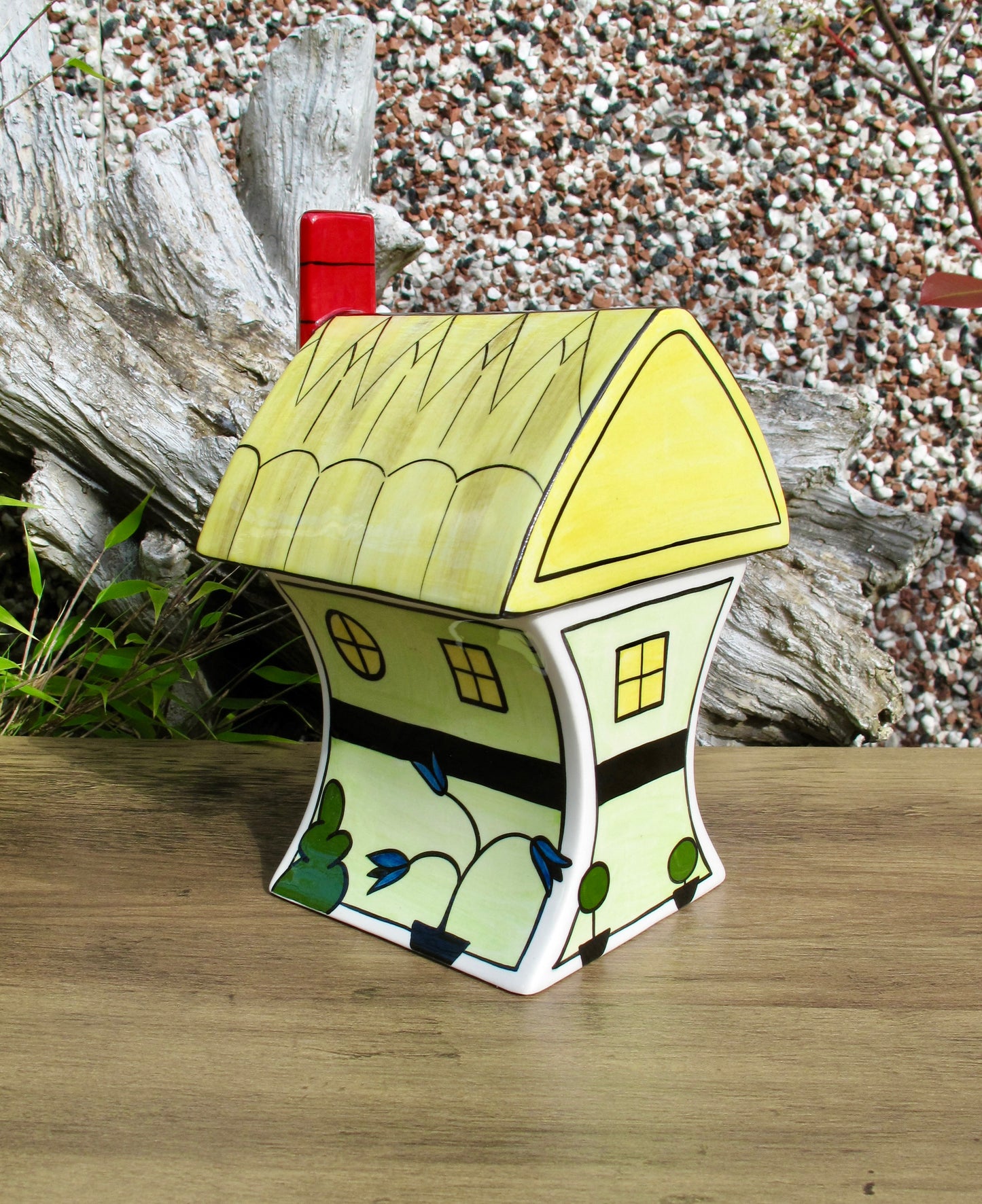 Lorna Baiey ART DECO COTTAGE COVERED POT COLOURWAY Limited Edition 1/6 Open Day 24.11.07