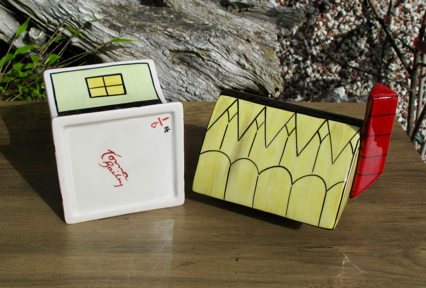 Lorna Baiey ART DECO COTTAGE COVERED POT COLOURWAY Limited Edition 1/6 Open Day 24.11.07