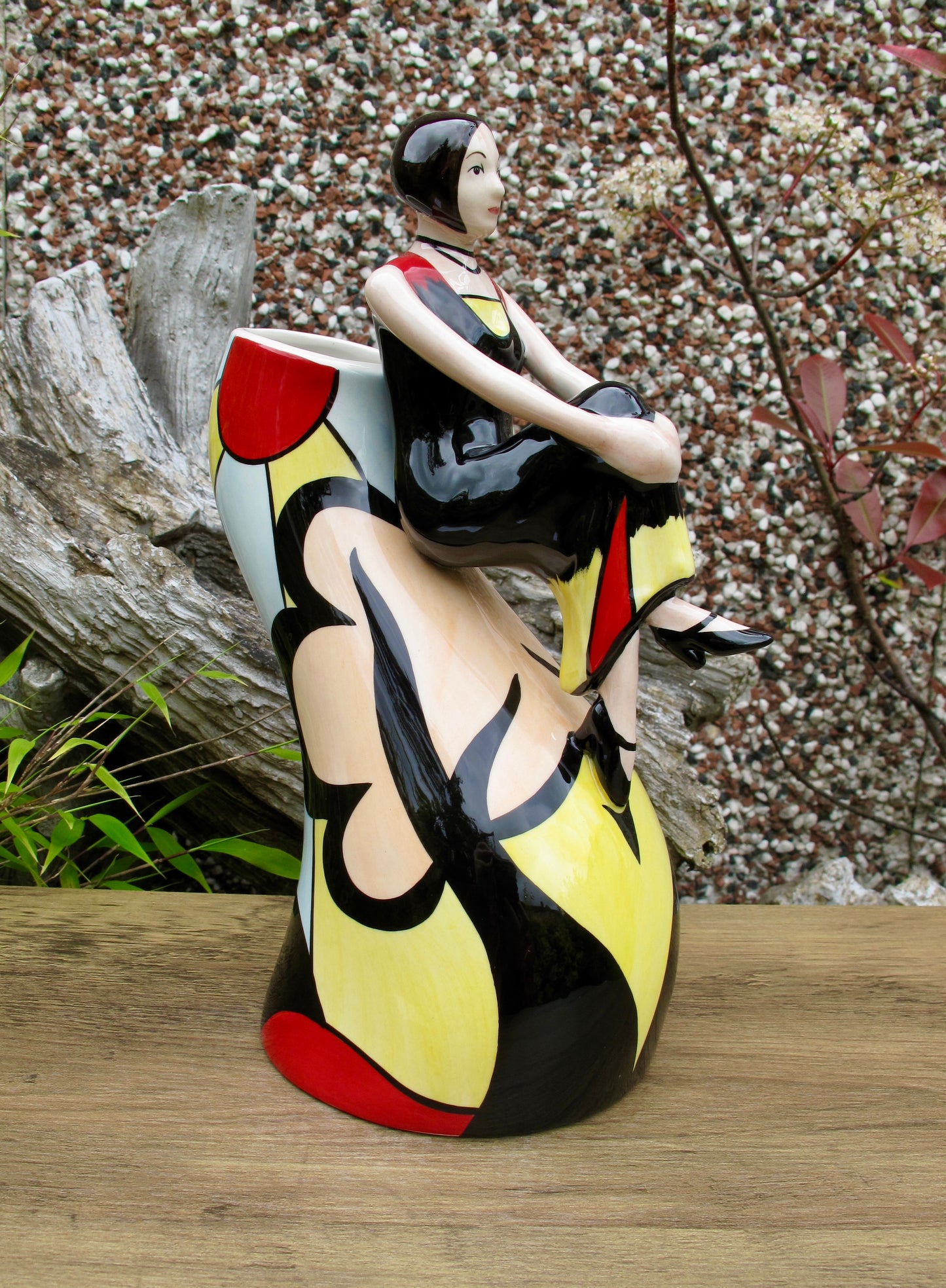 Lorna Bailey CHARLOTTE DECO LADY VASE Limited Edition 24/6o June 2007 COA