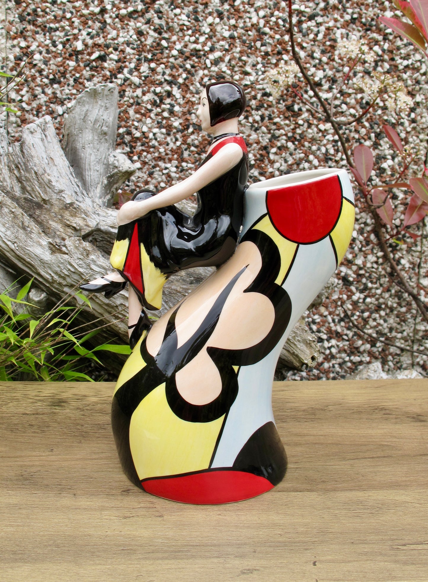 Lorna Bailey CHARLOTTE DECO LADY VASE Limited Edition 24/6o June 2007 COA