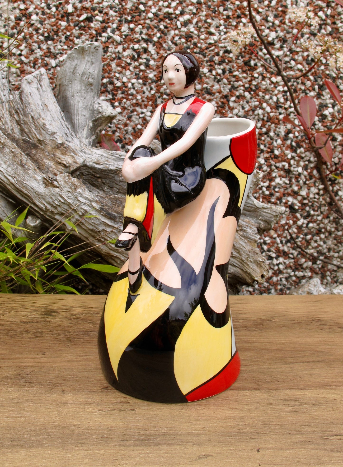 Lorna Bailey CHARLOTTE DECO LADY VASE Limited Edition 24/6o June 2007 COA