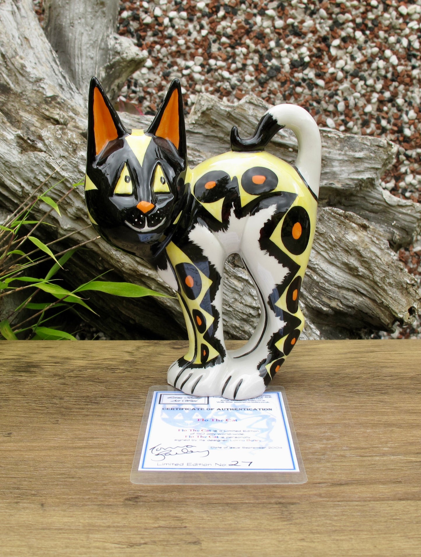 Lorna Bailey FLO THE CAT Limited Edition 27/50 Sept 2004 COA