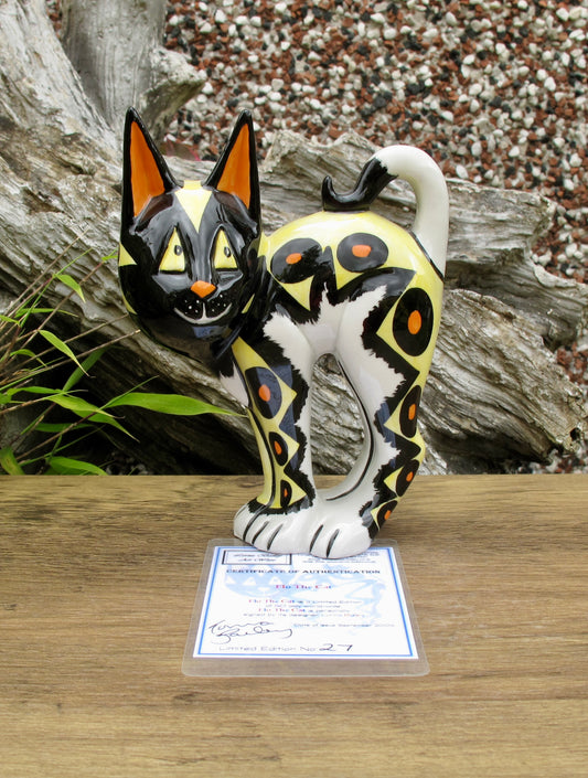 Lorna Bailey FLO THE CAT Limited Edition 27/50 Sept 2004 COA