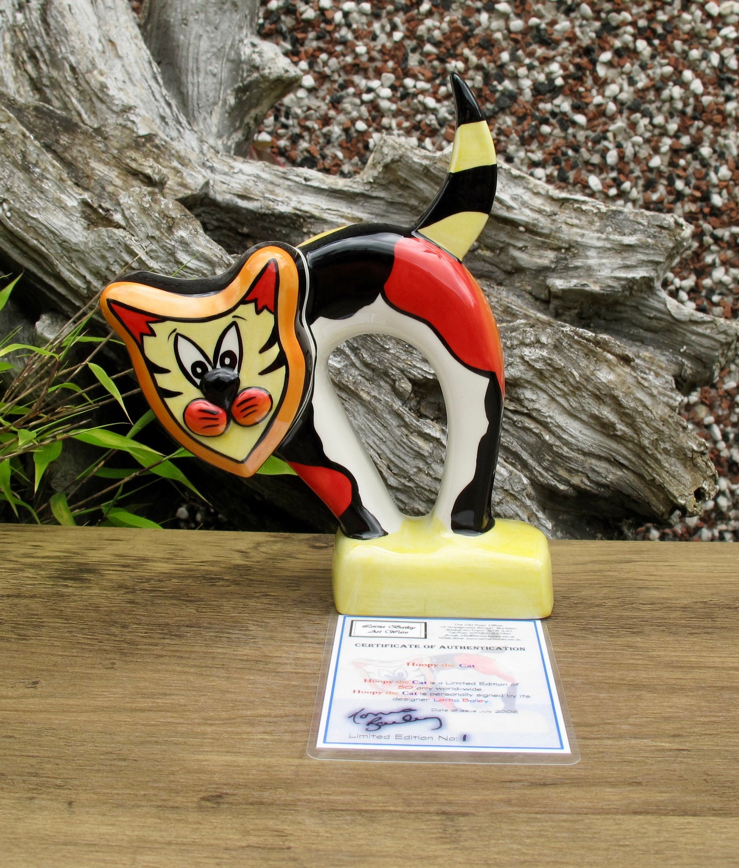 Lorna Bailey HOPPY THE CAT Limited Edition 1/50 July 2006 COA
