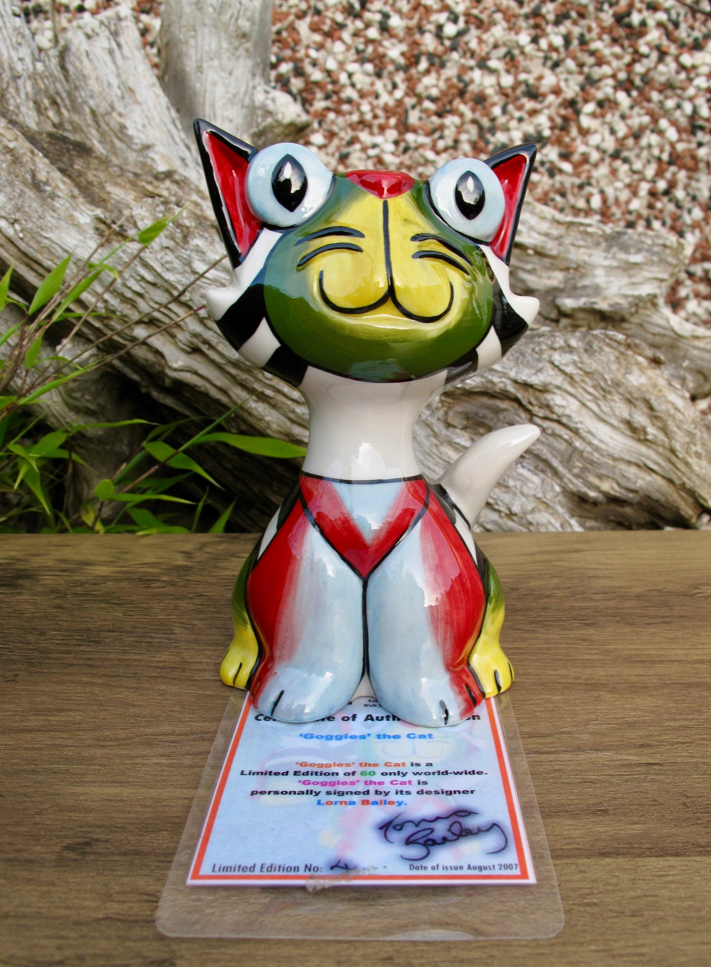 Lorna Bailey GOGGLES THE CAT Limited Edition 4/60 COA