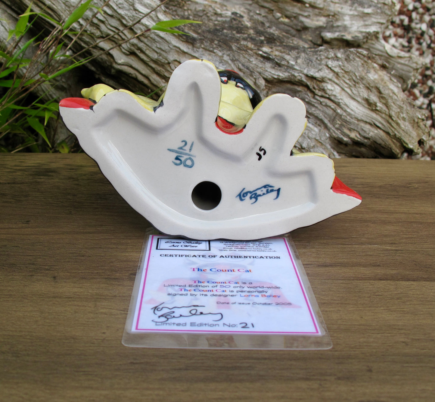 Lorna Bailey THE COUNT CAT Limited Edition 21/50 Halloween 2005 COA