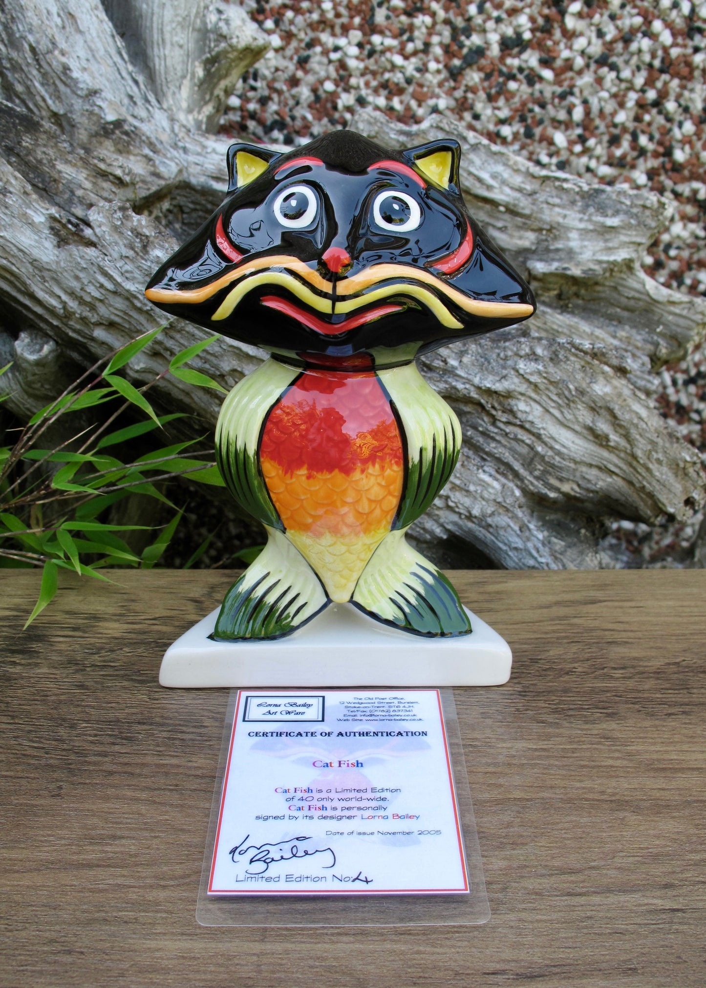 Lorna Bailey CATFISH THE CAT Limited Edition 4/40