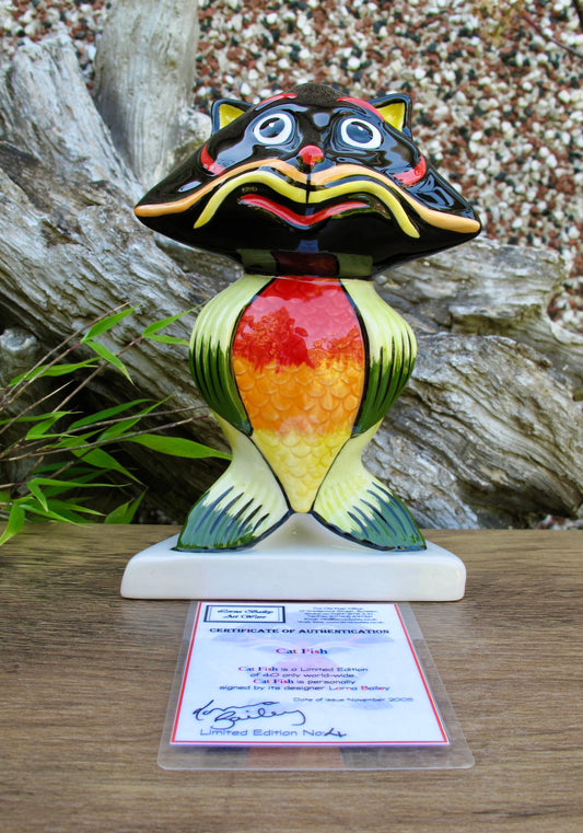 Lorna Bailey CATFISH THE CAT Limited Edition 4/40