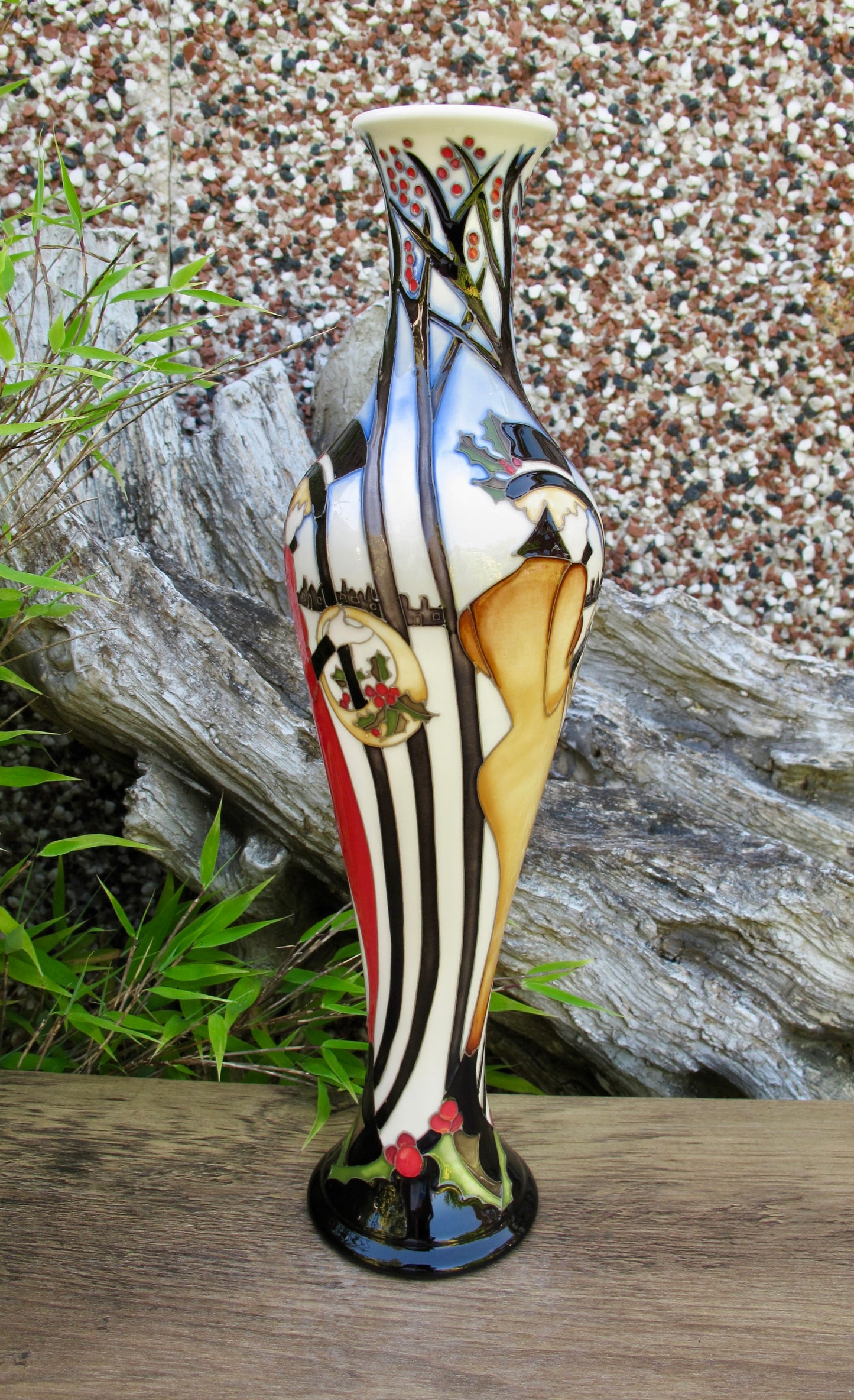 moorcroft THE STYLE OF THE SEASON 138/12 Vase Numbered Edition Retail Price £595