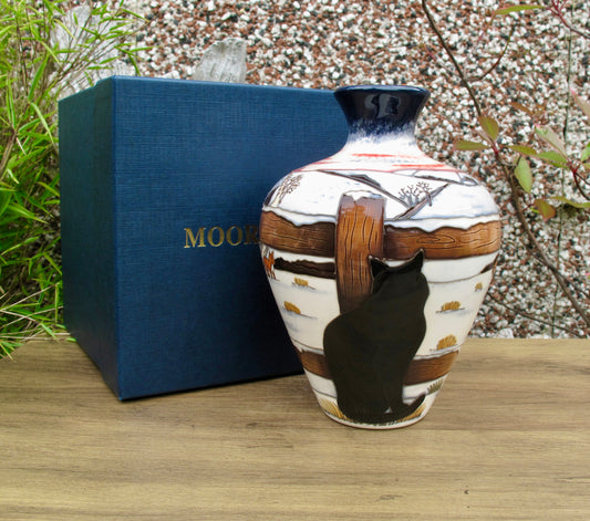 Moorcroft Exquisite Boxed WHO GOES THERE Vase 03/7 Numbered Edition