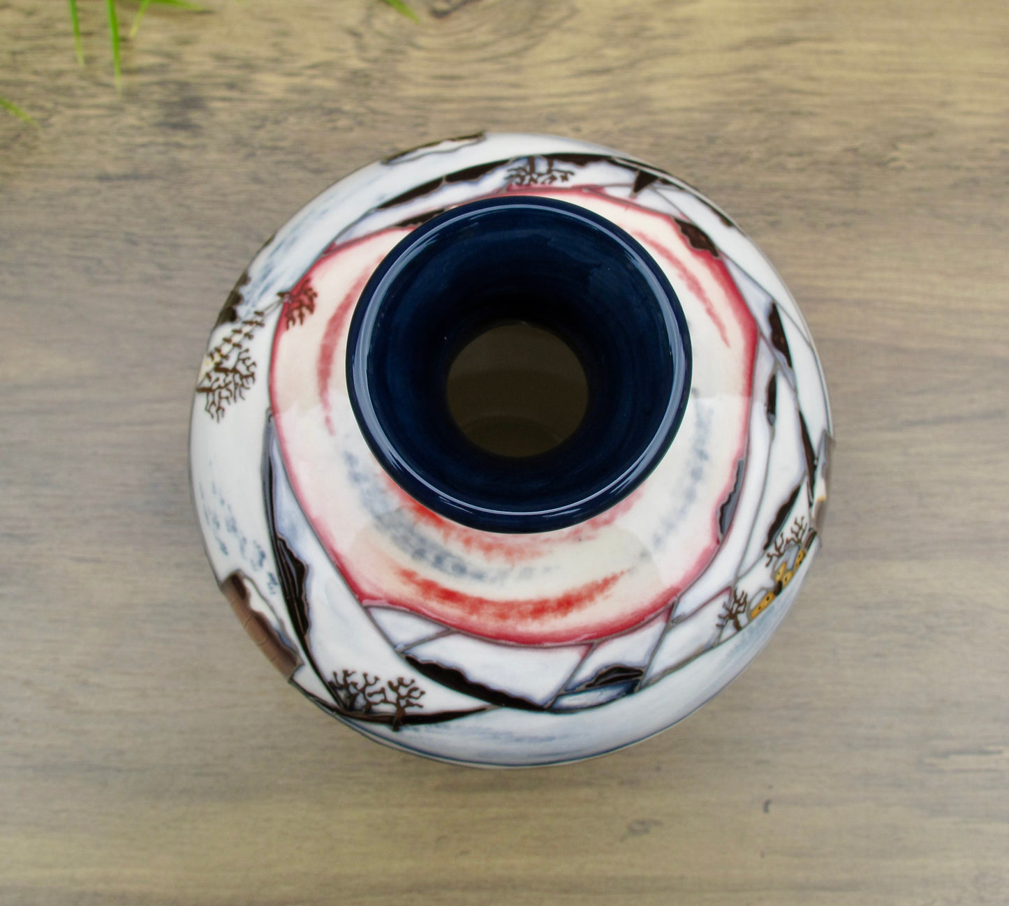 Moorcroft Exquisite Boxed WHO GOES THERE Vase 03/7 Numbered Edition