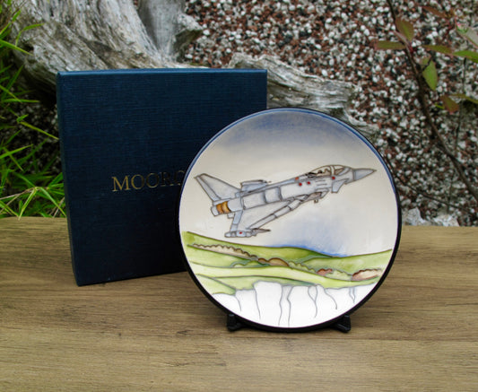 Moorcroft BOXED FLYING COLOURS TYPHOON TORNADO Tray 780/4 Retail Price £170